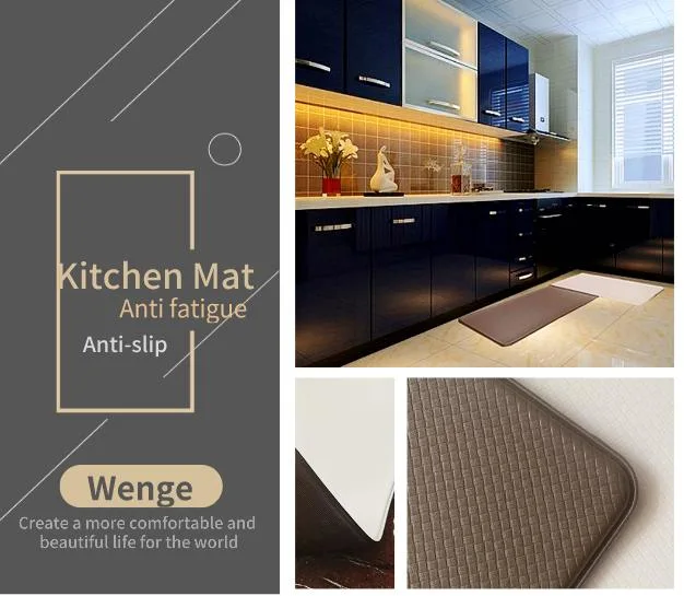 Anti Slip Customize Anti Fatigue Floor Mat Comfort Mat PVC Printed Kitchen Mat